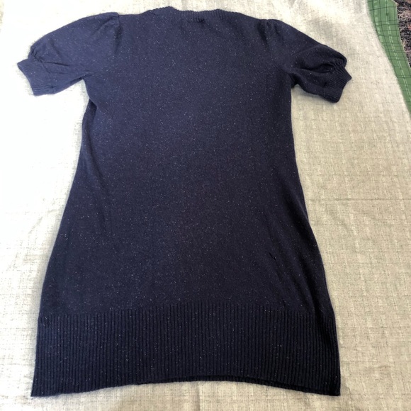 Knit tunic with pockets and small puff sleeve - Picture 2 of 9